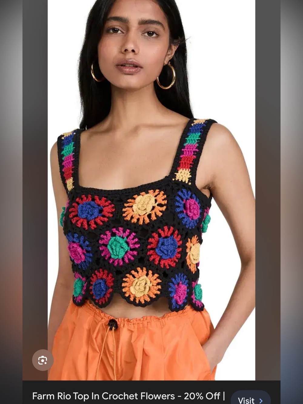 Farm Rio Crochet Top - Picture 7 of 7
